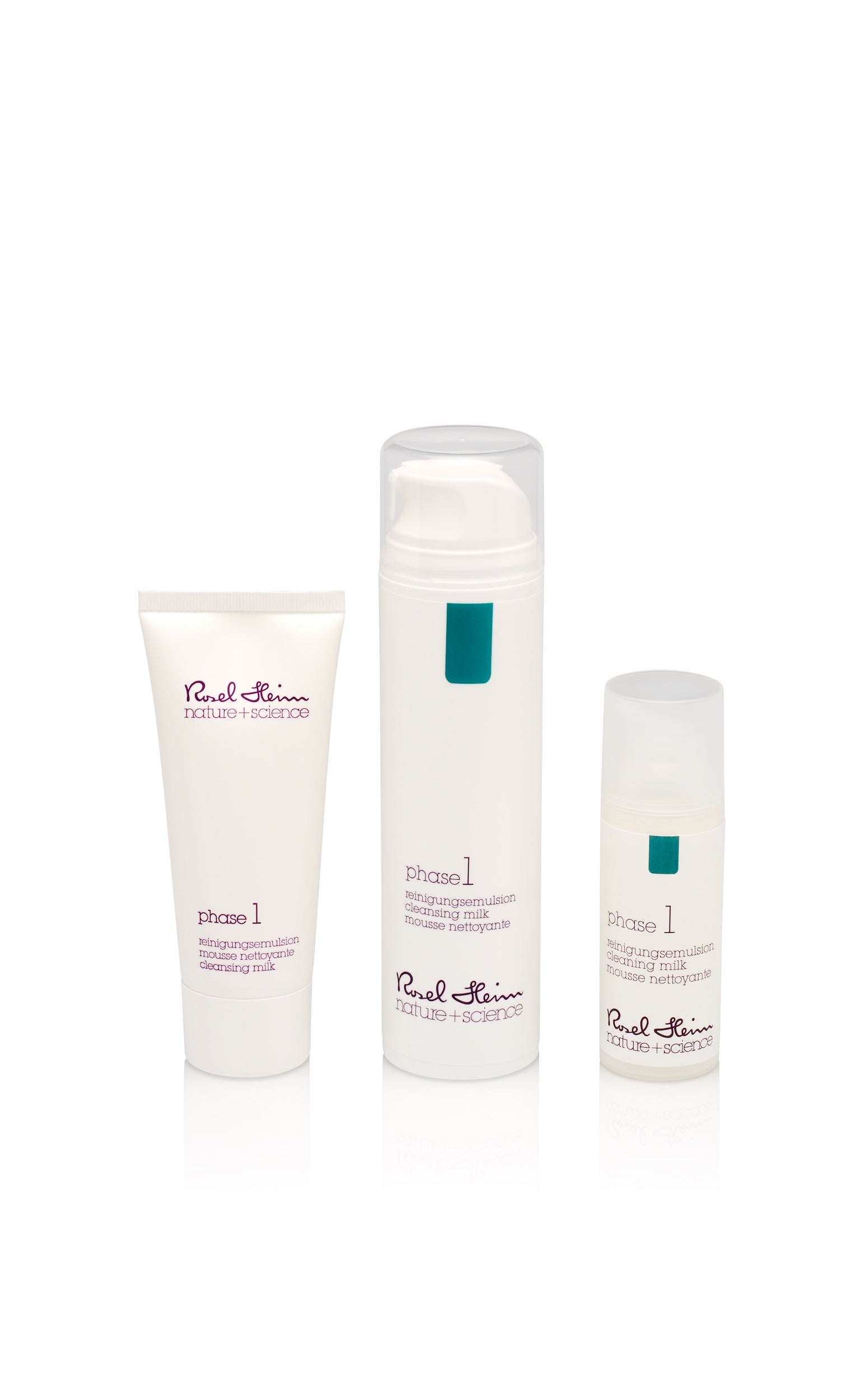 Rosel Heim Fase 1 serie Knijp Tube Flacon 100 ML en 200 ML met Pompje